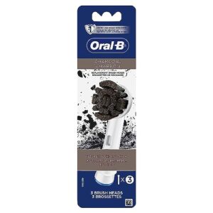 oral-b charcoal electric toothbrush replacement brush heads refill, 3 count