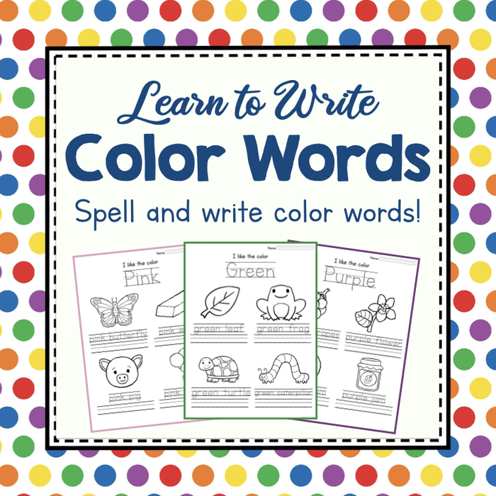 Learning to Write Color Words