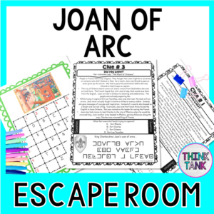 joan of arc escape room - hundred years war activity