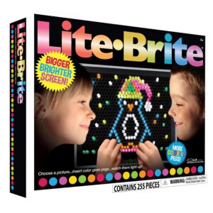 Lite Brite Ultimate Value Retro Toy, 12 Seasonal Templates, Peg Pouch, Amazon Exclusive, Light up Creative Activity Toy, Educational Stem, Gift for Girls and Boys, Ages 4+