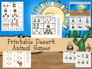 30 printable desert animals games and activities
