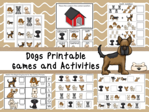 30 printable dogs themed games and activities