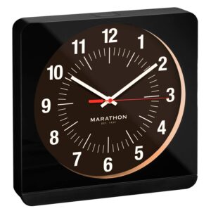 marathon studio edition jumbo 12 inch analog wall clock with auto night-light