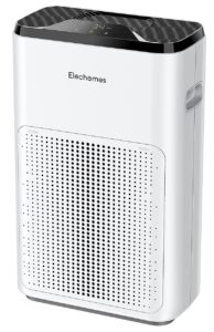 air purifier for home, elechomes kj200-a3b true hepa h13 air filter for bedroom, playroom, office up to 323ft², ultra quiet air cleaner with sleep mode, captures 99.97% pet dander, smoke, pollen