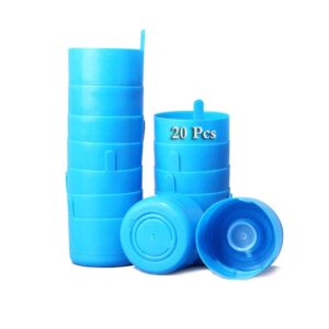 guangtoul 20 pcs non spill caps for 3 & 5 gallon water jug cap anti-splash bottle caps replacement water bottle snaps