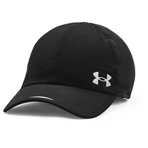 under armour mens launch run hat , black (001)/reflective , one size