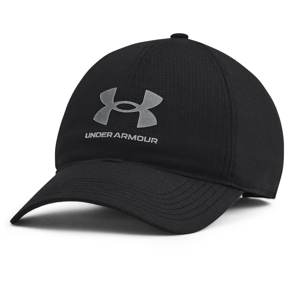 Under Armour Men's Armourvent Adjustable Hat , Black (001)/Pitch Gray , One Size Fits Most