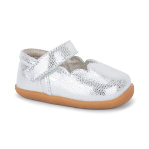 See Kai Run - Susie Mary Jane Shoe for Infants, Silver, Infant 5