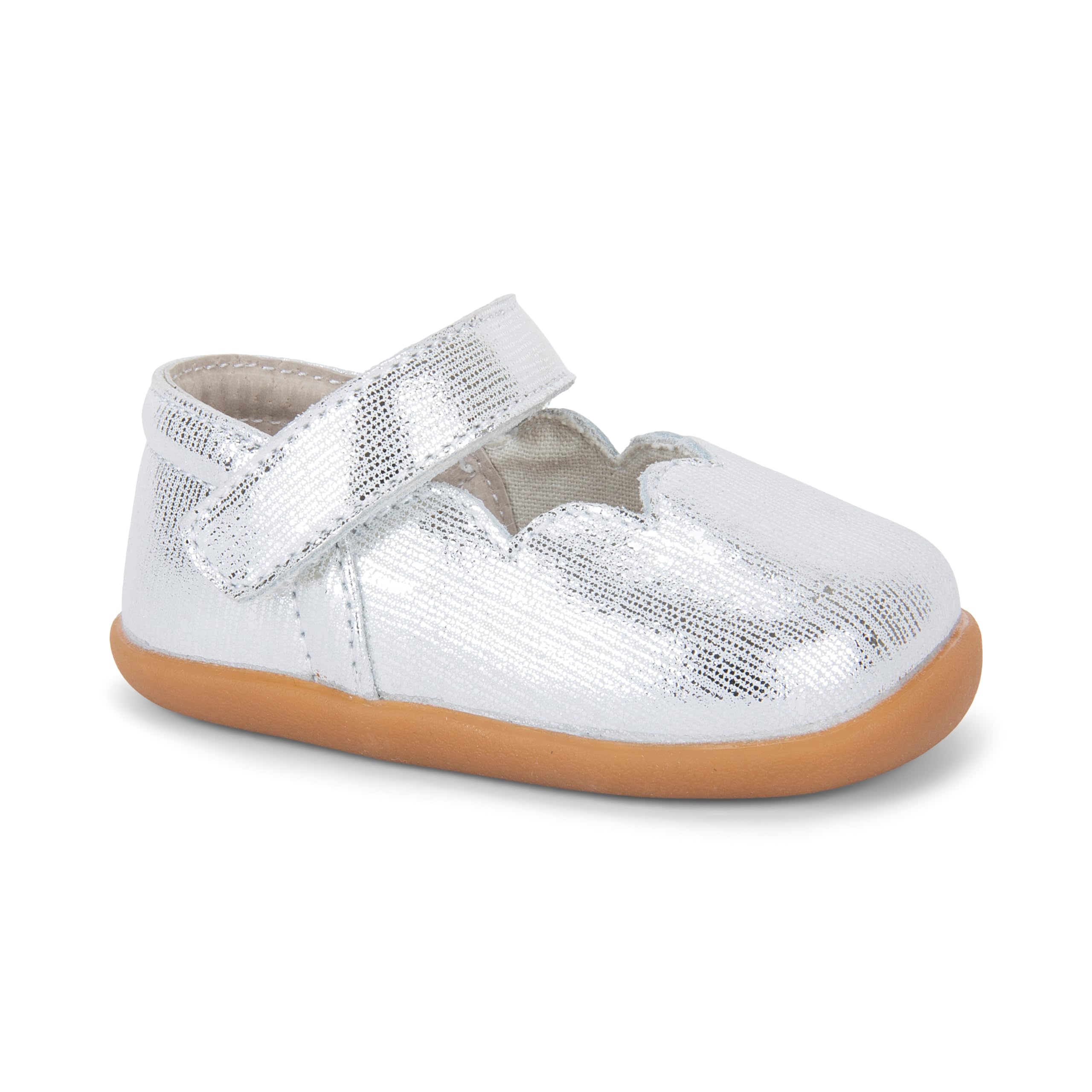 See Kai Run - Susie Mary Jane Shoe for Infants, Silver, Infant 5