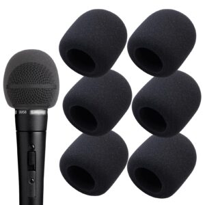 6 PCS Handheld Microphone Windscreen - Mic Pop Filter for Studio Microphone, Bluetooth Handheld Microphone and Wireless Handheld Microphone, Microphone Cover for Singing Handheld Mic by YOUSHARES