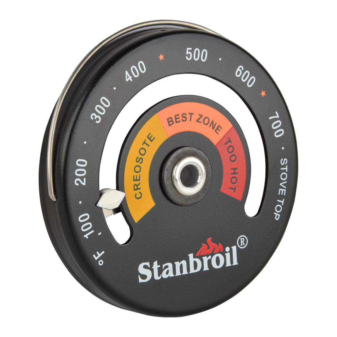 Stanbroil Wood Stove Top Surface Thermometer, Magnetic Stove Meter Thermometer for Wood Burning Stoves Top,Gas Stoves,Flues,Pellet Stove,Stove Pipe