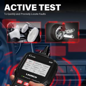 LAUNCH CR629 OBD2 Scanner Newest 2023 Scan Tool with Reset Oil/BMS Service+Live Data, Professional Mechanic Full OBDII Diagnostic Code Reader for Read/Clear DTCs Lifetime Free Update