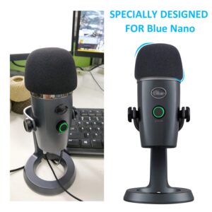 Yeti Nano Mic Stand with Pop Filter - Microphone Boom Arm Stand with Foam Cover Windscreen for Blue Yeti Nano Mic by YOUSHARES