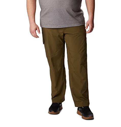 Columbia Men’s Silver Ridge Cargo Pants, Moisture Wicking, Sun Protection, New Olive, 30