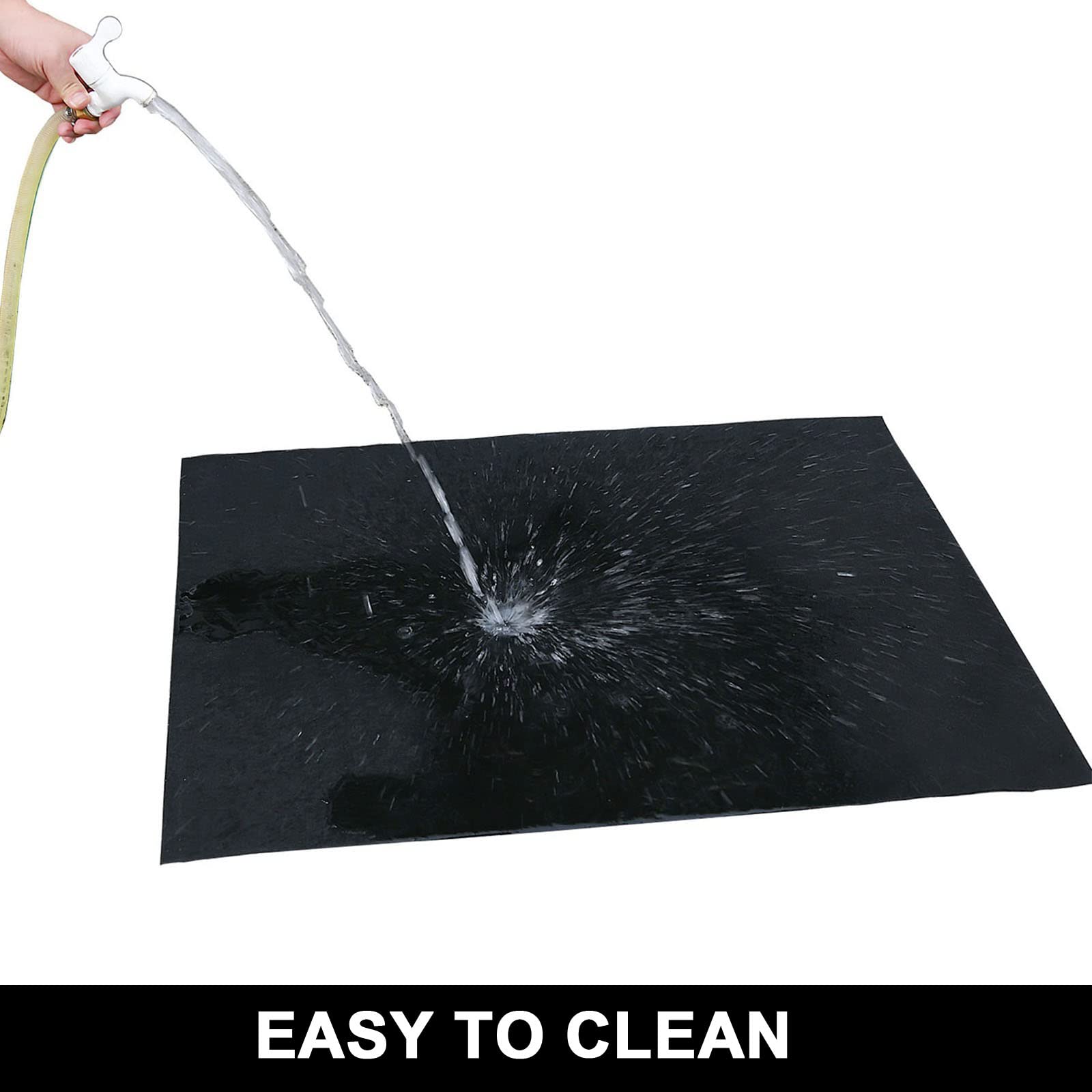 AiBOB Oil Spill Mat, 36 X 60 inches, Garage Floor Mat Under Car, Waterproof Backing Absorbent Pad Protects Floor, Durable, Reusable, Black