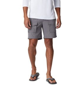 columbia men’s permit iii shorts, sun protection, city grey, large