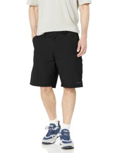 columbia men's pfg blood and guts iii short, stain repellant, sun protection, black, 40