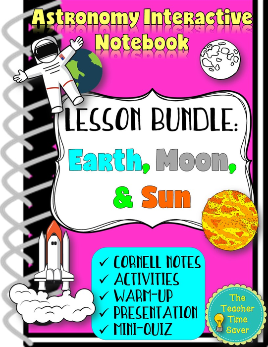 Earth, Moon, and Sun | Space Lesson Bundle