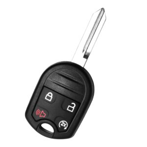 krsct keyless entry remote car key fob fit for ford 2011-2016 f-150 f-250 f-350/lincoln/mercury/mazda 4-button key replacement for ford key f-150 (cwtwb1u793)
