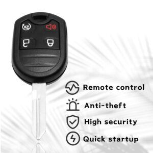 KRSCT Keyless Entry Remote Car Key Fob Fit for Ford 2011-2016 F-150 F-250 F-350/Lincoln/Mercury/Mazda 4-Button Key Replacement for Ford Key F-150 (CWTWB1U793)