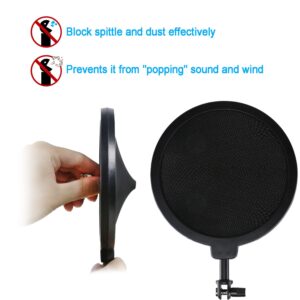 Bluebird Shock Mount with Pop Filter, Windscreen and Shockmount to Reduce Vibration Noise Matching Mic Boom Arm for Bluebird SL Microphone by YOUSHARES