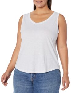 columbia women’s cades cape tank top, moisture wicking, comfort stretch, white, xx-large