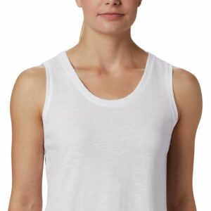 Columbia Women’s Cades Cape Tank Top, Moisture Wicking, Comfort Stretch, White, XX-Large