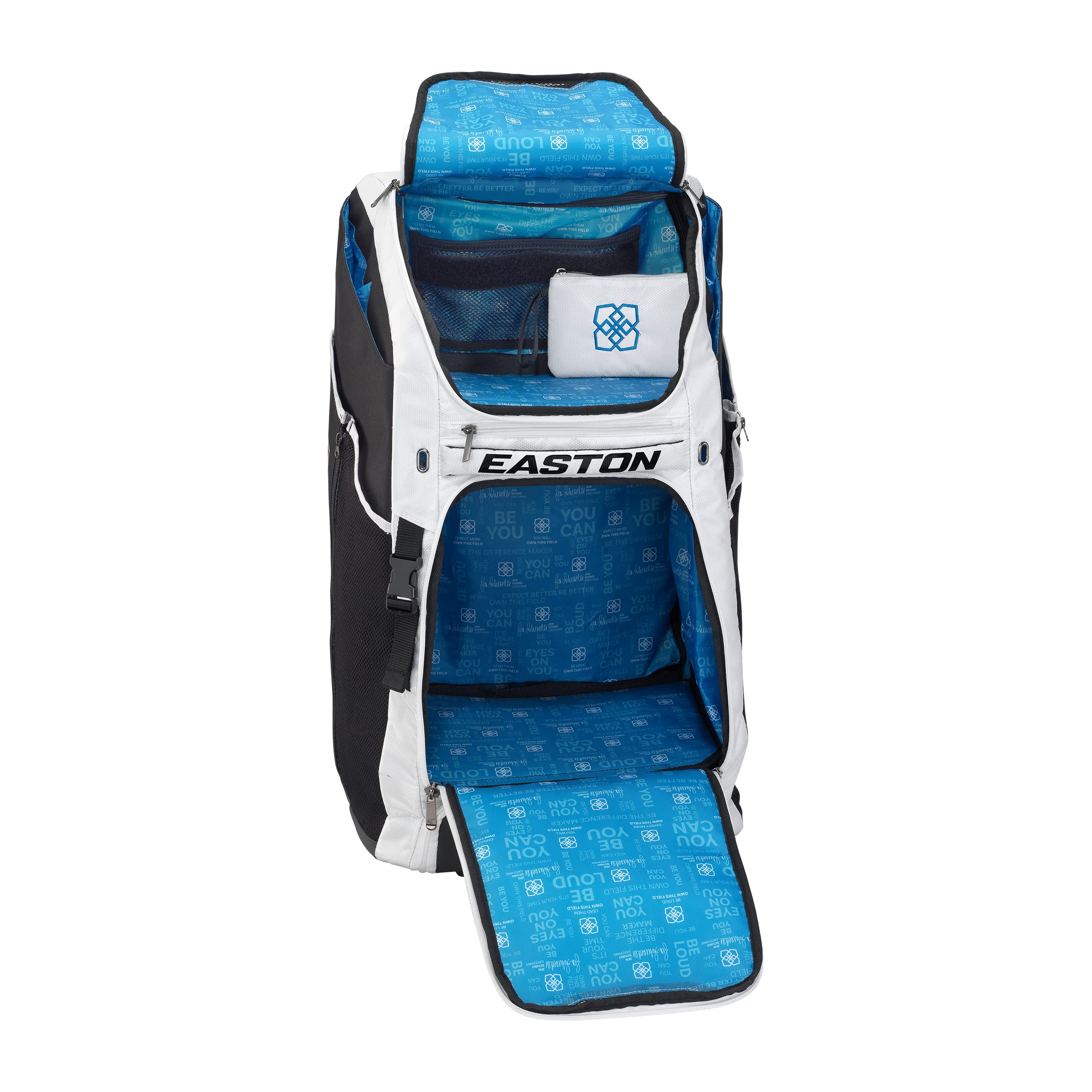 Easton | Catcher's Wheeled Bag | Jen Schro Fastpitch Edition | White