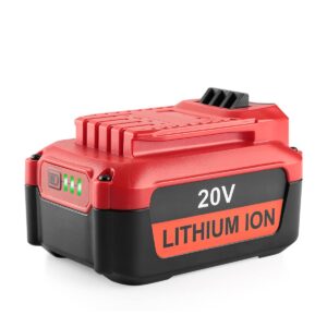 powilling cmcb205 6.0ah 20v battery packs replacement for craftsman v20 max lithium ion battery cmcb204 cmcb202 cmcb201 fast charger cmcb104 cordless power tool(only for craftsman 20v max v20 series)