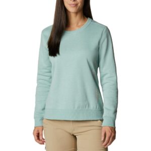 Columbia Women's Logo Crew, Aqua Tone/Outline Logo, 3X Plus