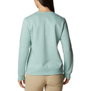 Columbia Women's Logo Crew, Aqua Tone/Outline Logo, 3X Plus