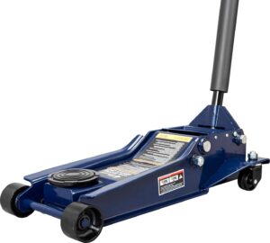 tce at84007u torin hydraulic low profile service/floor jack with dual piston quick lift pump, 4 ton (8,000 lb) capacity, blue