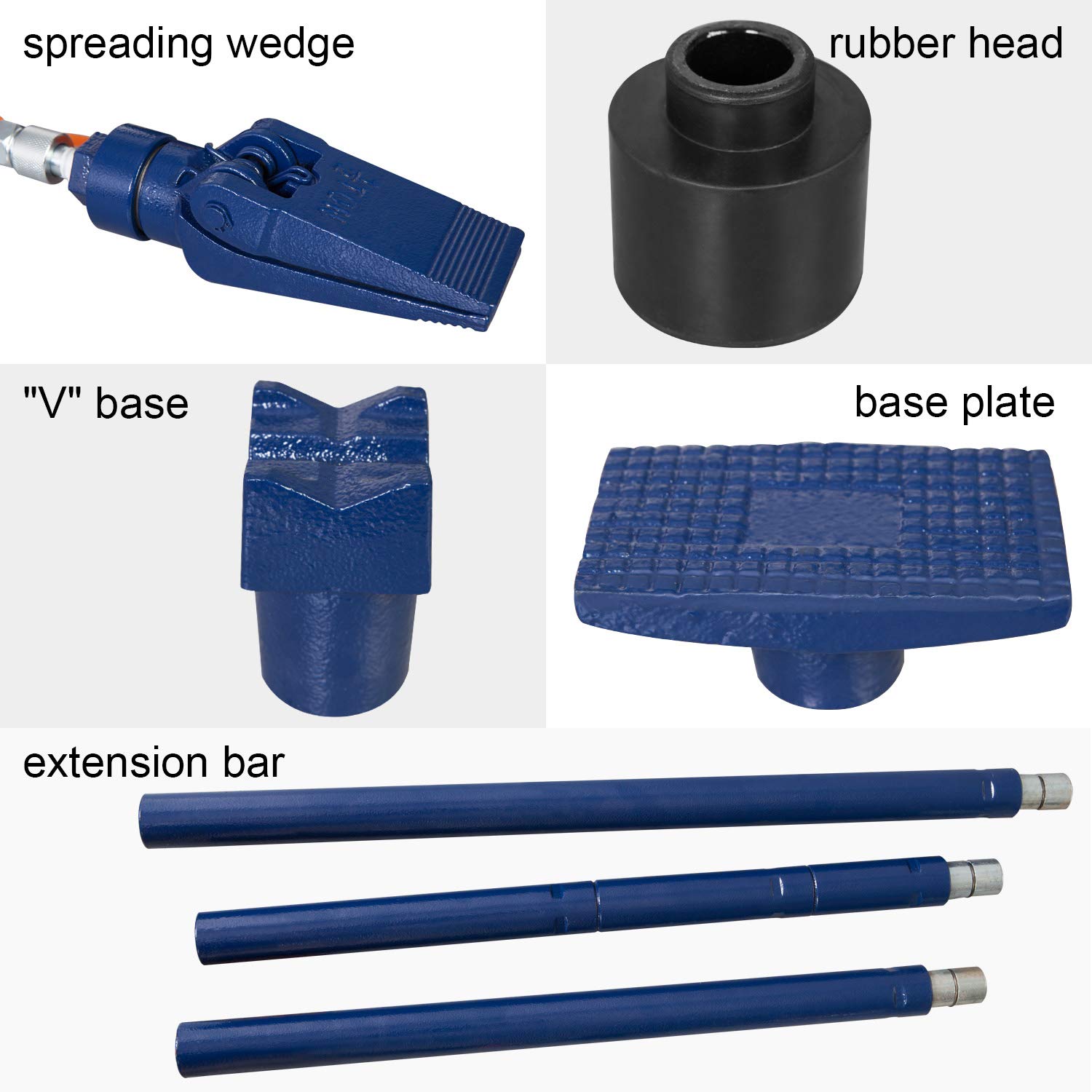 TCE AT70401SU Torin Portable Hydraulic Ram: Auto Body Frame Repair Kit with Blow Mold Carrying Storage Case, 4 Ton (8,000 lb) Capacity, Blue