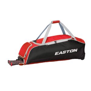 easton | octane bat and equipment wheeled bag | red
