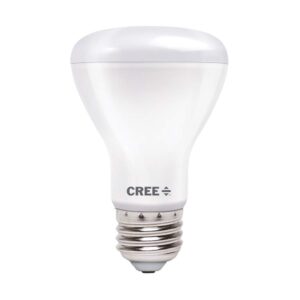 cree lighting r20 indoor flood 100w equivalent led bulb, 1400 lumens, dimmable, daylight 5000k, 25,000 hour rated life, 90+ cri | 1-pack, white