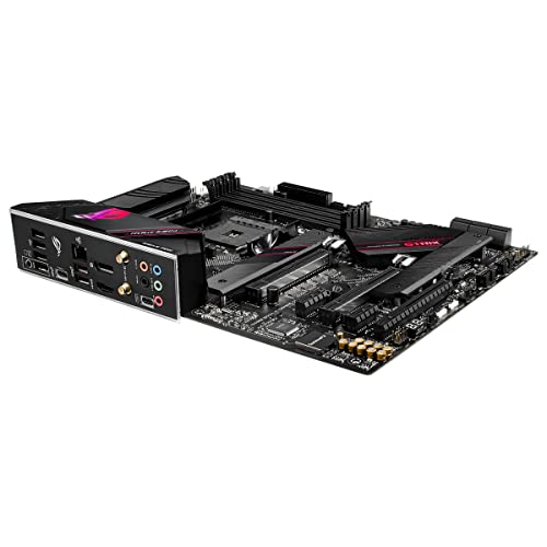 ROG Strix B550-E Gaming AMD Ryzen AM4 ATX Motherboard (PCIe 4.0, 16 Power Stages, Intel WiFi 6, Intel 2.5 Gb Ethernet, Dual M.2, OptiMem II, AI Noise-Canceling Microphone, USB 3.2 Gen 2 & Aura Sync)