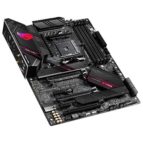 ROG Strix B550-E Gaming AMD Ryzen AM4 ATX Motherboard (PCIe 4.0, 16 Power Stages, Intel WiFi 6, Intel 2.5 Gb Ethernet, Dual M.2, OptiMem II, AI Noise-Canceling Microphone, USB 3.2 Gen 2 & Aura Sync)