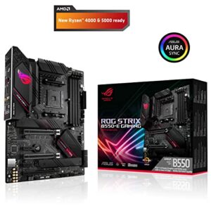 ROG Strix B550-E Gaming AMD Ryzen AM4 ATX Motherboard (PCIe 4.0, 16 Power Stages, Intel WiFi 6, Intel 2.5 Gb Ethernet, Dual M.2, OptiMem II, AI Noise-Canceling Microphone, USB 3.2 Gen 2 & Aura Sync)