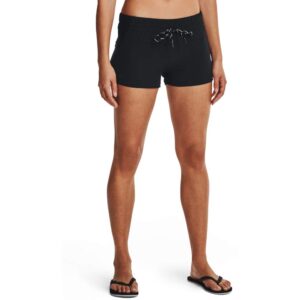 under armour fusion printed shorts, black (002)/jet gray, large