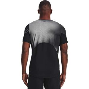 Under Armour Rush Heatgear 2.0 Print Short Sleeve T-shirt, Black (001)/Black, Medium