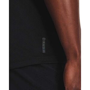 Under Armour Rush Heatgear 2.0 Print Short Sleeve T-shirt, Black (001)/Black, Medium