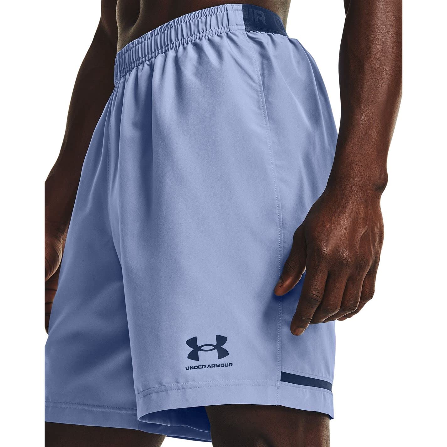 Under Armour Accelerate Premier Shorts, Washed Blue (420)/Admiral, Medium