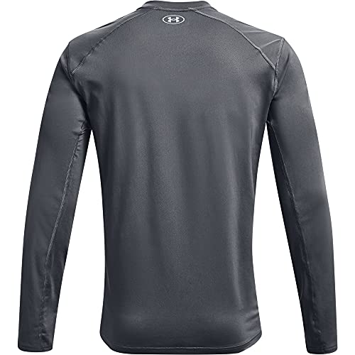 Under Armour Iso-chill Shore Break Gradient Long Sleeve T-shirt, Pitch Gray (012)/Carolina Blue, Large