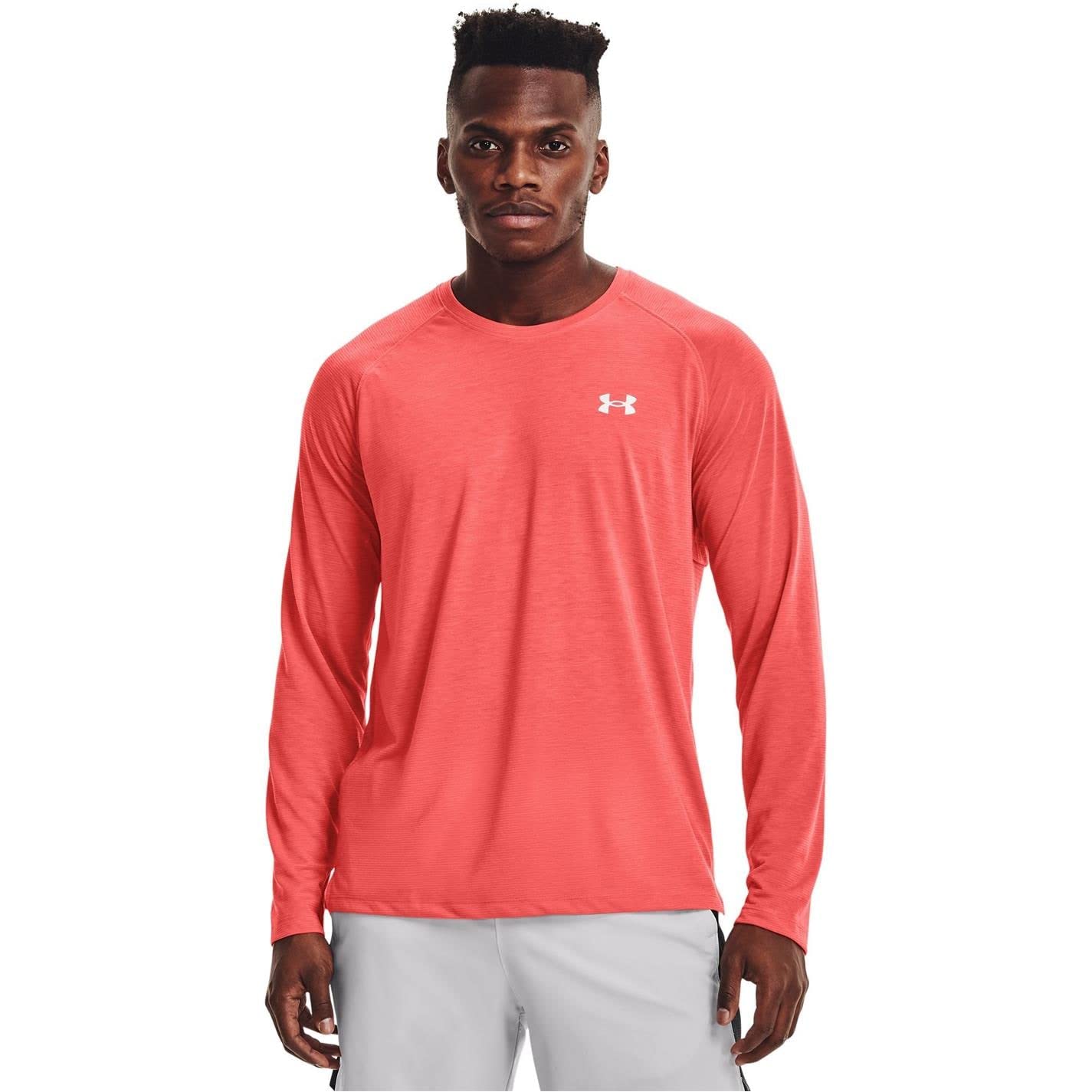 Under Armour Streaker Long Sleeve T-shirt, Venom Red (690)/Reflective, Medium