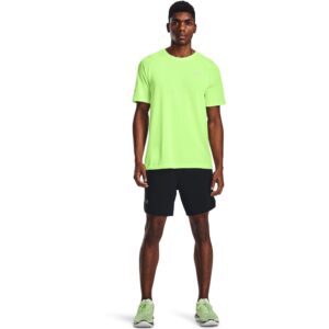 Under Armour Men's Launch Run 7-Inch 2-in-1 Shorts , Black (001)/Reflective , Large