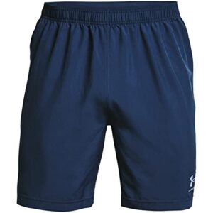 under armour accelerate premier shorts, admiral (498)/washed blue, large