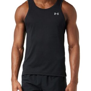 Under Armour Streaker Singlet, Black (001)/Reflective, Medium