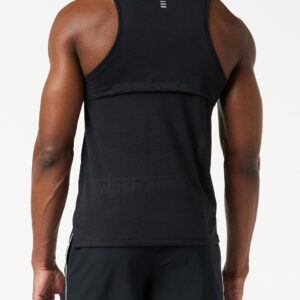 Under Armour Streaker Singlet, Black (001)/Reflective, Medium