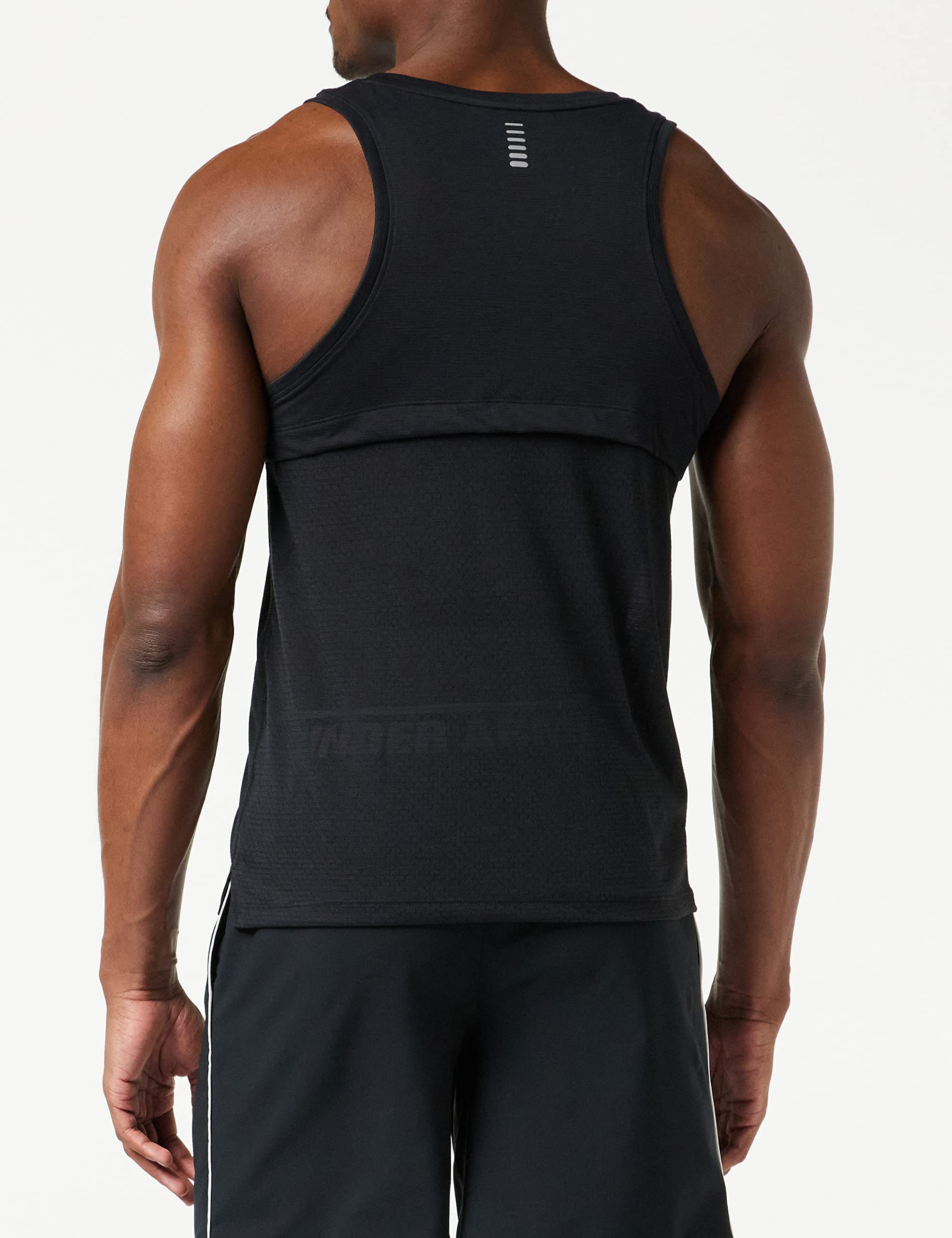 Under Armour Streaker Singlet, Black (001)/Reflective, Medium