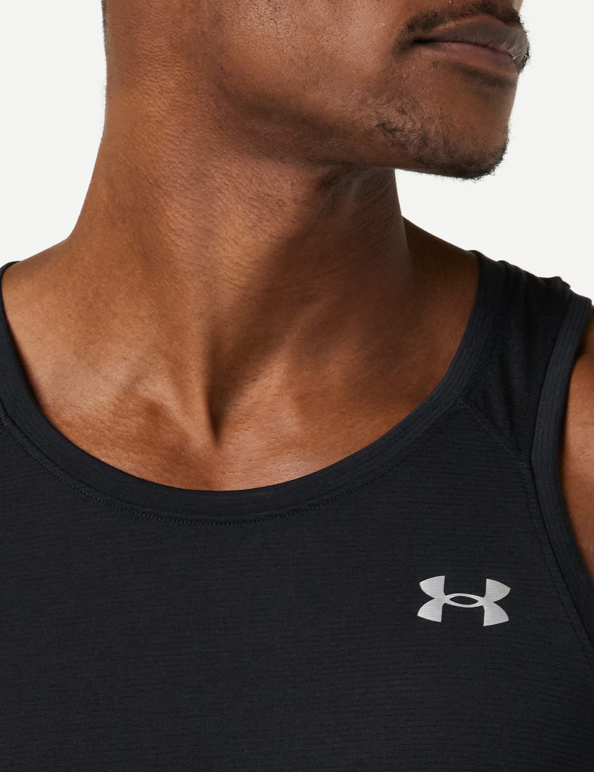 Under Armour Streaker Singlet, Black (001)/Reflective, Medium